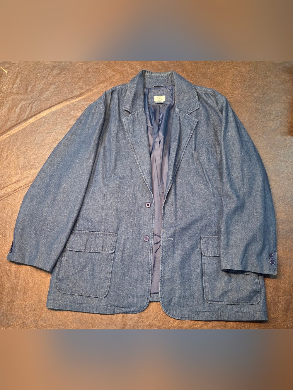 Men's 3XL Denim Dress Jacket